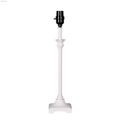 18\" White Small Lamp Base
