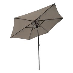 Market Umbrella With Lights-Beige