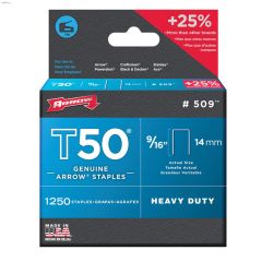 T50\u00ae 9\/16\" x 3\/8\" Steel Galvanized Flat Crown Staple
