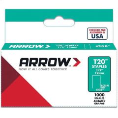 T20\u2122 1\/2\" x 5\/16\" Flat Crown Staple