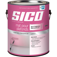 Peinture intérieure au latex acrylique mat teinture rose 4L