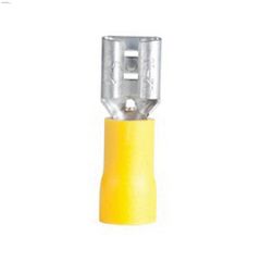 12-10 AWG Vinyl Insulated Yellow Female Disconnect-8\/Pack