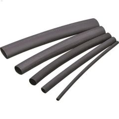 1\/4-1\/8\" x 4\" Black Polyolefin Heat Shrink Tubing