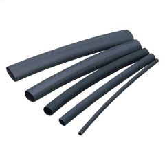 3\" Black Polyolefin Heat Shrink Tubing Assortment