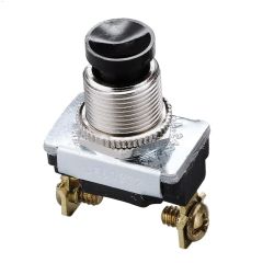3A At 240VAC SP Black SPST Contact Push-Button Switch