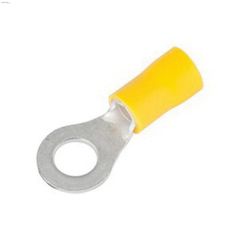 12-10 AWG Vinyl Insulated Yellow Ring Terminal-14\/Pack