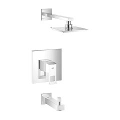 StarLight Chrome Eurocube Tub & Shower