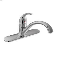 1-Handle Chrome Lever Torrance Kitchen Faucet