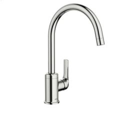 1-Handle Chrome Lever Charmant High Arc Kitchen Faucet