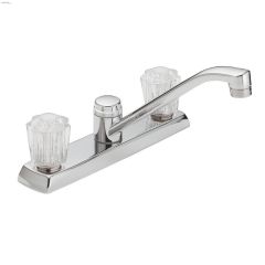 2-Handle Chrome Knob Peerless\u00ae Kitchen Faucet