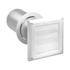 White Vinyl Bath Fan Vent Kit