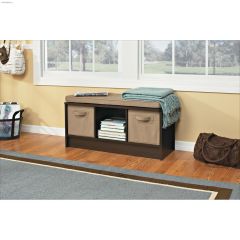 Cubeicals\u00ae Espresso Cube Storage Bench