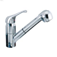 1-Handle Polished Chrome Infinity Kitchen Faucet