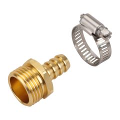 1/2" Brass Male Hose Repair Coupling
