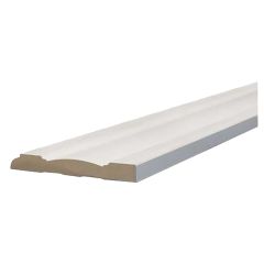 5/8" x 5-1/4" x 16' Primed MDF Baseboard