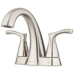 Masey 4" Centre 2 Handle Brushed Nickel Lavatory Faucet