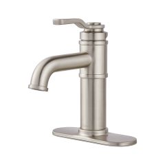 Breck 4" Centre Single Handle Brushed Nickel Lavatory Faucet