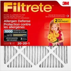 3M Filtrete Micro Allergen Air Filter 20 X 20 X 1 -2/Pack