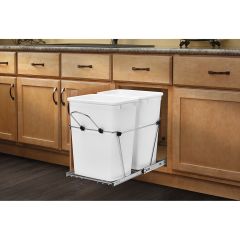 Double 35 Quart Waste Container Soft Close