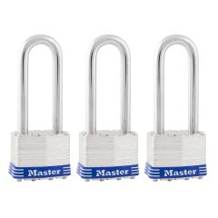 1-3/4" Wide Padlock with 2-1/2" Shackle-3/Pack