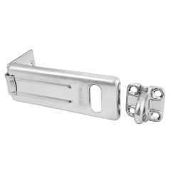 4-1/2" Long Zinc Plated Hasp with Steel Locking Eye