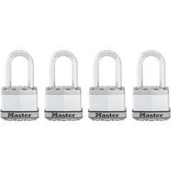 1-3/4" Wide Padlock with 1-1/2" Shackle-4/Pack