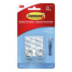 Command™ Medium Crystal Hook, Clear