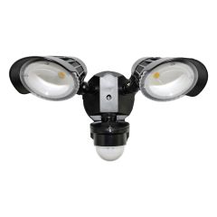 LED Motion Sensor 2 Heads 23w/5000k/2400l Black