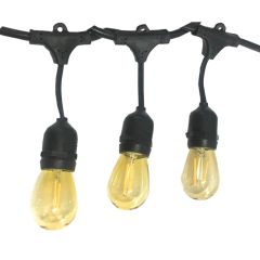 24' LED Outdoor Plug in String Lights