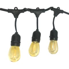 24' LED Outdoor Plug in String Lights