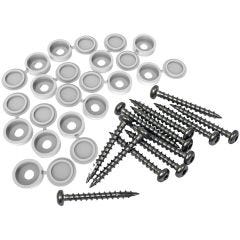 White Fastener Kit-12/Pack