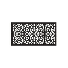 Fretwork Decorative Panel - Black