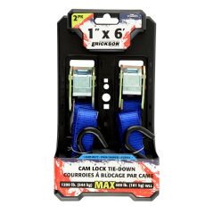 1" x 6' Cam Strap 1200 Lb-2/Pack