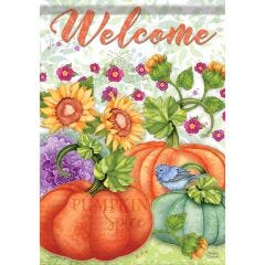Pumpkin Harvest Welcome Garden Flag