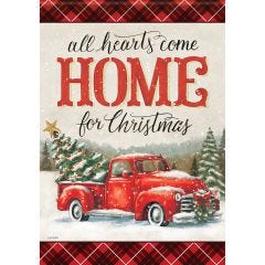 All Hearts Christmas Home Large Flag