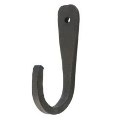 Hand-forged Flat Hook Black Iron