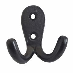 Arich Mini Double Hook Black Powder Coated