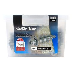 Walldriller #6 Zinc + Screws