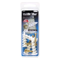Walldriller #8l Nylon + Brass Screws