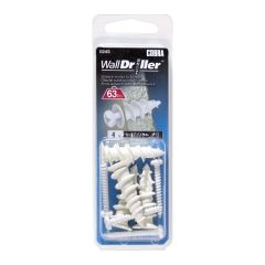 Walldriller #8l Nylon + White Screws