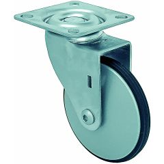 2" Aluminum Swivel Caster Chrome Finish with Pe Tread