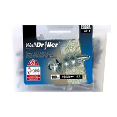 Walldriller #8l Zinc + Screws
