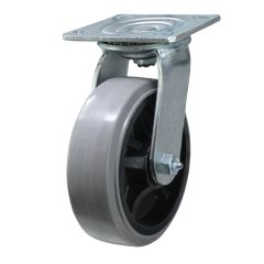 6"x2" Thermo Plastic Rubber Gray - Swivel Caster