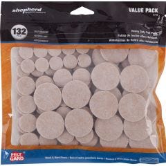 132 Piece Heavy Duty Beige Felt Value Pack