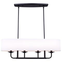 Eastbrook 4 Light Matte Black Chandelier