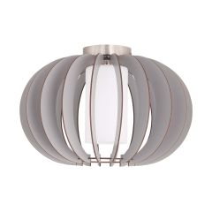 Stellato Colore 1-light Matte Nickel Semi-flushmount