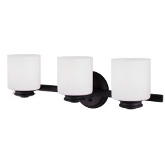 Crawford 3 Light Oil Rubbed Bronze Wall Light