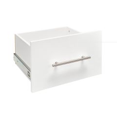 16" Modern Drawer with Soft Close Glides in Pure White