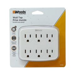 6 Outlet Wall Tap with Phone Cradle