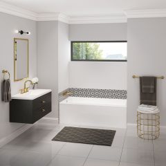 Bosca 60" X 30" Rectangular Alcove Bathtub with Left Drain
